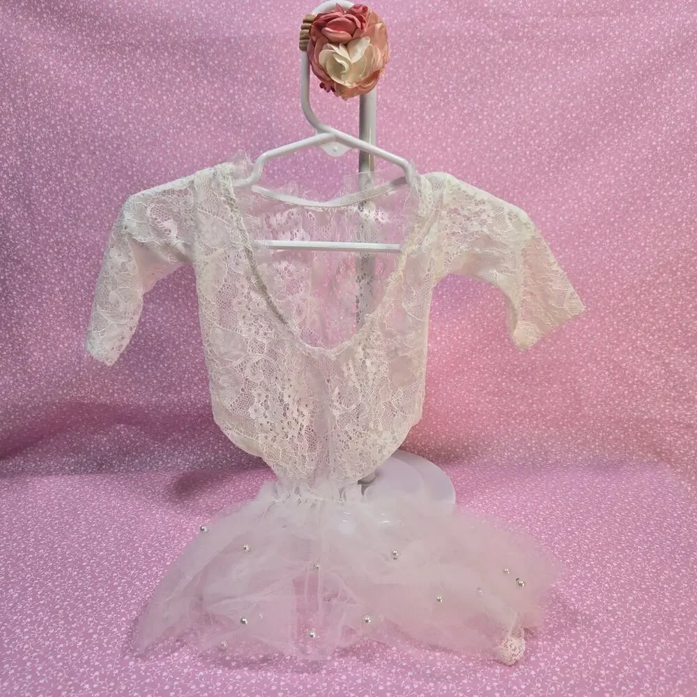 Photography Prop Bundle  Angel, Lace Body Suit, Fox, And Newsboy. Size 0-12